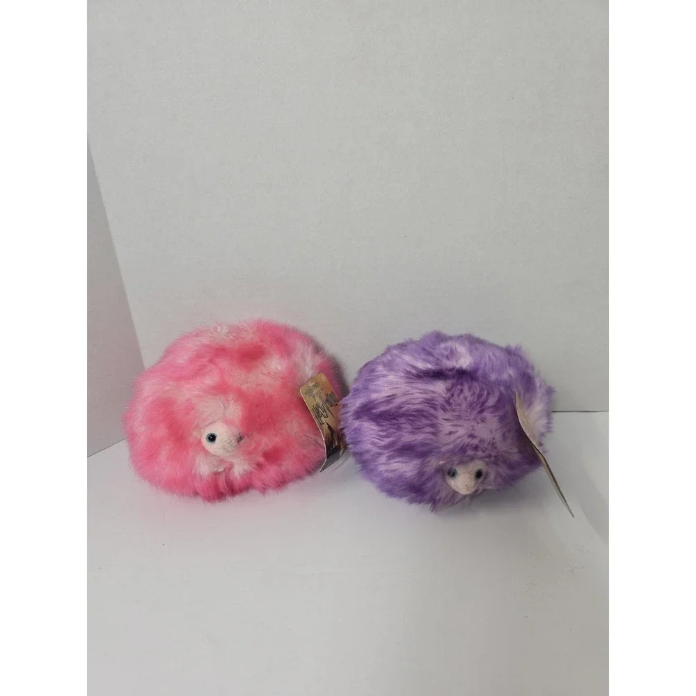 Harry Potter Pygmy Puff Plush Lot Of 2 Set Purple Pink Wizarding World